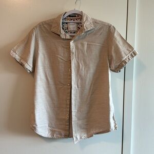 Denim & Flower Ricky Singh Short Sleeved Button Down , Size M